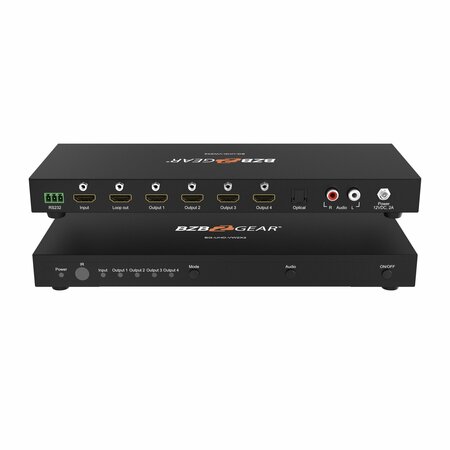 Bzbgear 2x2 4K UHD HDMI Video Wall controller with Audio De-embedding BG-UHD-VW2X2